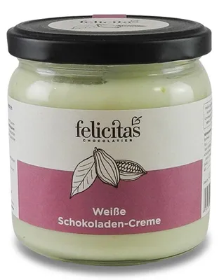 Produktbild von Weiße Schokoladen-Creme von der Confiserie Felicitas (400 g)