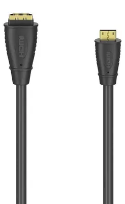 Immagine prodotto di Adattatore HAMA HDMI tipo C-A presa placcata oro nero