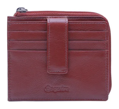 Produktbild von Esquire Leder Kartenetui Oslo Nappa Card Holder Red rot