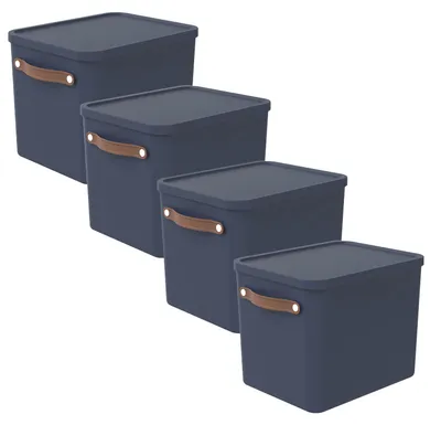 Produktbild von Aufbewahrungsbox 27L Maloja - Kunststoffbox mit Deckel - Stapelbox 40,0 x 29,0 x 29,5 cm - Plastikbox Ordnungsbox Allzweckkiste