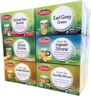 Obrázok produktu pre SELEN zelený čaj zázvor-citrón - 12 balení