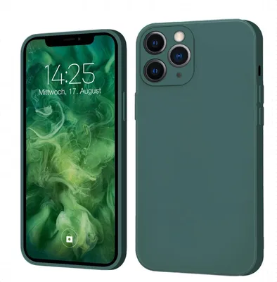 Produktbild von Hülle für iPhone 11 Pro Max Case Cover Bumper Silikon Softgrip Schutzhülle Farbe: Grün