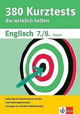 Produktbild von 380 Kurztests Englisch 7./8. Klasse