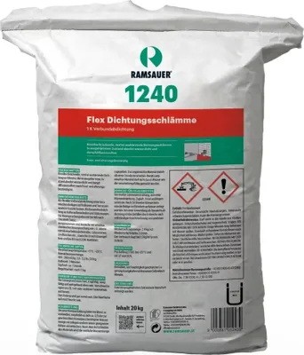 Produktbild von Ramsauer 1240 Flex 1K Dichtungsschlämme Verbundabdichtung 20kg Sack