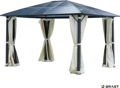 Produktbild von Alu-Pavillon SUMMERDREAM 3x4m beige inkl. LEDs