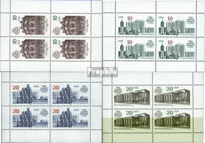 Produktbild von Briefmarken DDR 1987 Mi 3075,3076,3077,3078 Kleinbogen (kompl.Ausgabe) postfrisch 750 Jahre Berlin (II)