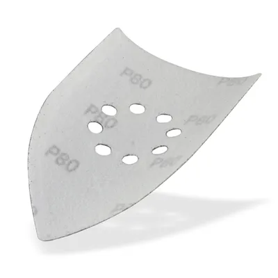 Produktbild von Schleifpapier K80 Klett für Dreieckschleifer Deltaschleifer 105x175mm 10tlg
