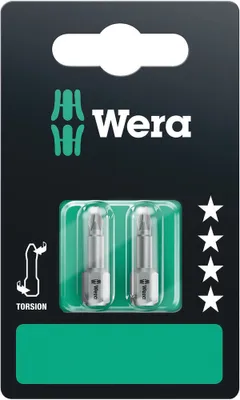 Obrázek produktu pro Wera 851/1 TZ SB, 2 kusů, Phillips, 1 x PH 1x25; 1 x PH 2x25; 1 x PH 3x25, ISO 1173-D, 13 g, 60 mm