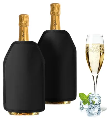 Imagen del producto de Juego de fundas enfriadoras para botellas, 2 unidades, color , para vino y champán