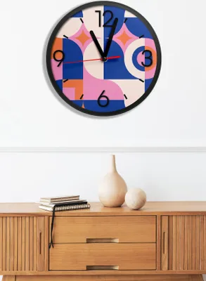 Produktbild von Opviq, Artavessa3Dclock21, Dekorative MDF-Uhr, Mehrfarbig, 100 % MDF, 36 x 36 x 1 cm