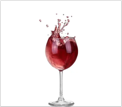 Produktbild von Spritzschutz Herdabdeckplatte Schneidebrett aus Glas Rotweinspritzer 1-Teilig (60x52cm)