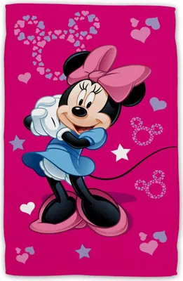 Produktbild von Disney Minnie Mouse Handtuch 100% Baumwolle, 30x50 cm, schnelltrocknend & bedruckt