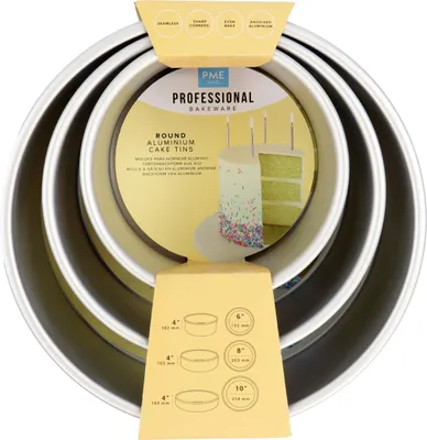 Produktbild von PME Extra tiefe runde Tortenform Set/3