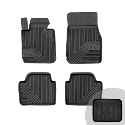 Produktbild von FROGUM No.77 Gummimatten Ganzjahresset von Auto Fußmatten Autofussmatten für BMW 3er F30 2011-2018