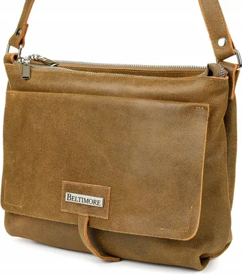 Produktbild von Beltimore Lederhandtasche mit 2 Fächern, Klappe und Riemen