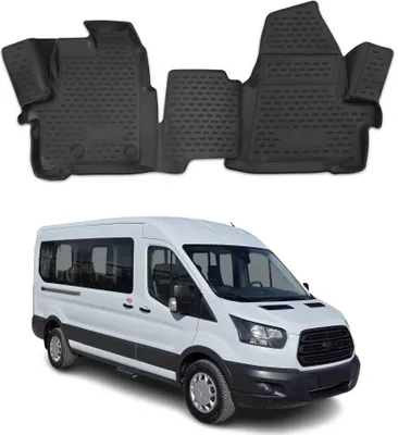 Image de OMAC Tapis de sol pour Ford Transit 2014-2025 en caoutchouc Noir