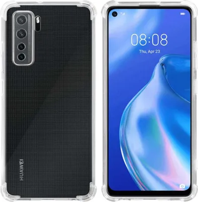 Zdjęcie produktu dla Etui Cadorabo do Huawei P40 LITE 5G / NOVA 7 SE w wersji FULL TRANSPARENT wykonane z elastycznego silikonu TPU z tyłu etui na telefon komórkowy