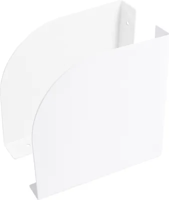 Immagine prodotto di Natural Goods Berlin Staffa per scaffale WILMERSDORF, staffa per scaffale, metallo, montaggio a parete, supporto per scaffale, scaffale a parete, libreria, bianco, 195 mm, 2 pezzi