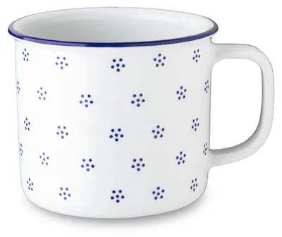 Produktbild von Großer Zinnbecher, Porzellan, 750 ml, blau Valbella, G. Benedikt