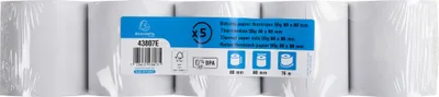Image de Exacompta 50x Bobine tickets de caisse 80x72mm 76m 1 pli thermique Blanc 43807E