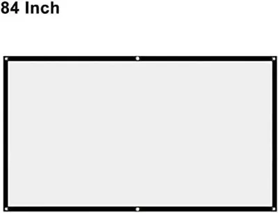 Produktbild von Famanu Projektionsschirm faltbar, 16:9, weiß, für Heimkinos, 152 cm bis 381 cm
