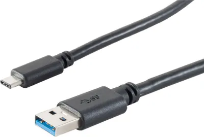 Obrázek produktu pro S/CONN 13-31045, 3 m, USB A, USB C, USB 3.2 Gen 1 (3.1 Gen 1), 5 Gbit/s, Černá