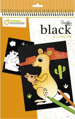 Produktbild von Avenue Mandarine 5x Graffy Black, Tiere der Welt - Orange GY158C