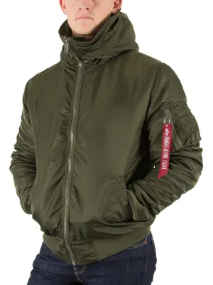 Produktbild von Alpha Industries Herren MA-1 Kapuzenjacke, Grün Medium