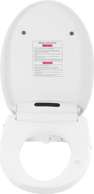 Obrázek produktu pro Bidetové sedátko – Inteligentní elektrické WC sedátko – Prodloužený tvar – Vyhřívané – S dálkovým ovládáním – 220 V, zástrčka EU – Bílá
