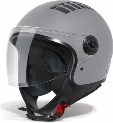 Produktbild von VINZ Como Jethelm mit Visier ECE 22.06  | Roller Helm Mopedhelm Für Motoroller & Vespa  | Herren & Damen | Motorradhelm in XS-XL | Erhältlich in 4 Farben - Titanium | L (59 - 60 cm)