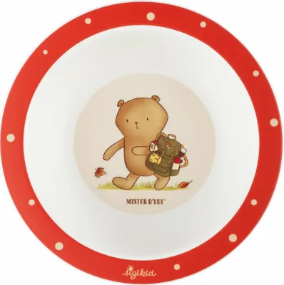 Immagine prodotto di sigikid Mister O Lui Schüssel rot, Schale, Müslischale, Kinderschüssel, Kinder, rPET, Ø 15.5 cm, 52917