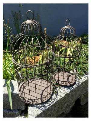 Produktbild von Dekokäfige im Shabby Antikstil, 2er Set