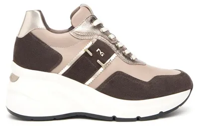Immagine prodotto di NeroGiardini I411496D-305 VELOUR CASTAGNO Savana Marmo Sneakers Donna YRB  AI26