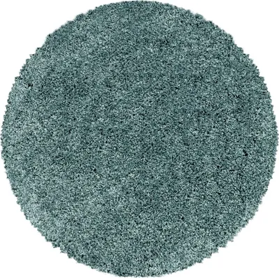 Produktbild von Hochflor Teppich Sima rund, Farbe: Blau, Größe:160 cm rund
