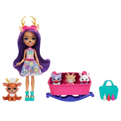 Zdjęcie produktu dla Enchantimals Baby Best Friends HLK84, Lalka modowa, Damski, 4 lat(a), Chłopak, dziewczyna, 51 mm, Wielobarwny
