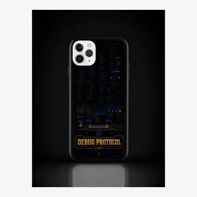 Produktbild von iPhone 11 Pro Max Hülle Handyhülle Schutzhülle Case mit Debugging Motiv – LUNØIR ©