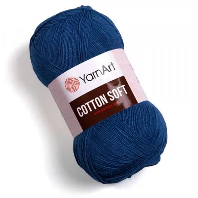 Obrázek produktu pro YarnArt Bavlna Soft příze 100 g / 600 m - barva 17 denimová - bavlněná příze