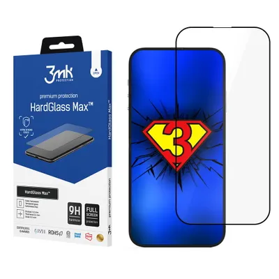 Produktbild von 3mk Display Gehärtetes Glas HardGlass Max für Apple iPhone 14 Plus 0,3mm 9H