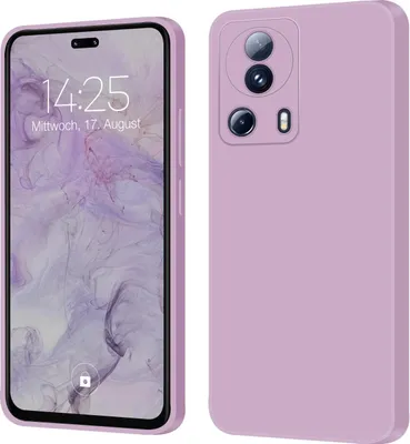 Produktbild von Hülle für Xiaomi 13 Lite 5G Case Cover Bumper Silikon Softgrip Schutzhülle Farbe: Lila