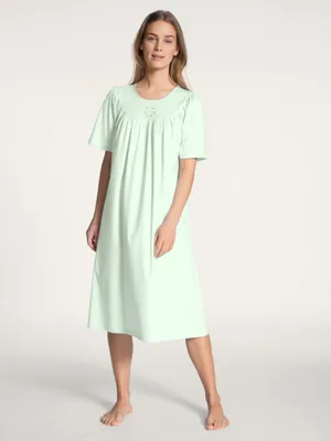 Produktbild von CALIDA Soft Baumwolle Langarm-Nachthemd Damen, Länge 110 cm