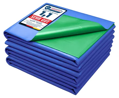 Image de Garronda, bâche pour étang de 8x10 mètres, en polyéthylène (PE), épaisseur 0,5 mm, protection UV. Bâche pour étang à 3 couches, modèle GD-0256
