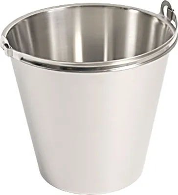 Produktbild von Edelstahleimer PREMIUM, ohne Bodenreifen, mit Maßeinteilung, 10 Liter