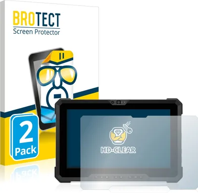 Produktbild von 2x Für Dell Latitude 7220EX Rugged Extreme Schutzfolie BROTECT Displayschutz Display Schutz Folie Klar Transparent