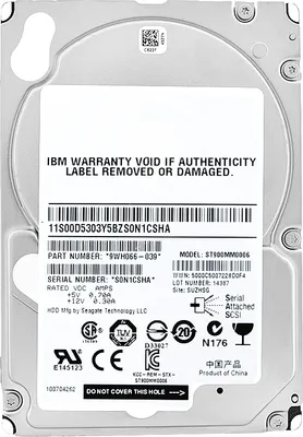 Produktbild von Festplatte IBM 900Gb ST900MM0006 64Mb Cache 10000Rpm Sas 2.5'' Zoll