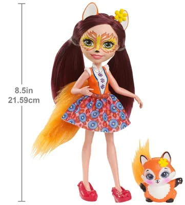 Produktbild von Enchantimals Fuchsmädchen Felicity Fox Puppe. DVH89
