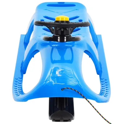 Produktbild von vidaXL Schlitten mit Lenkrad Blau 102,5x40x23 cm Polypropylen
