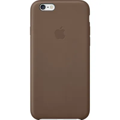 Produktbild von Apple iPhone 6 Leather Case MGR22ZM/A Olive Brown