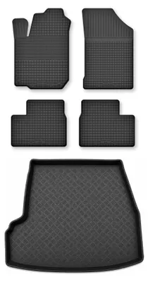 Obrázok produktu pre Vaničkové autokoberce + vaňa kufra pre: Hyundai Sonata IV 2005-2010 sedan 5 ks