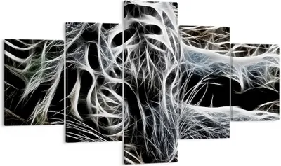 Produktbild von Bild auf Leinwand - Leinwandbild - Abstraktion modern - 125x70cm - Wand Bild - Wanddeko - Leinwanddruck - Bilder - Kunstdruck - Wanddekoration - Leinwand bilder - Wandkunst - EA125x70-3561