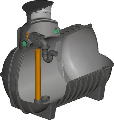 Produktbild von Regenwasser Zisterne 3000 Liter AQUA-RONDO für Haustechnik